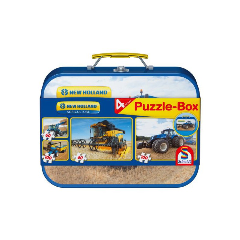 MALETIN METALICO DE PUZZLES NEW HOLLAND